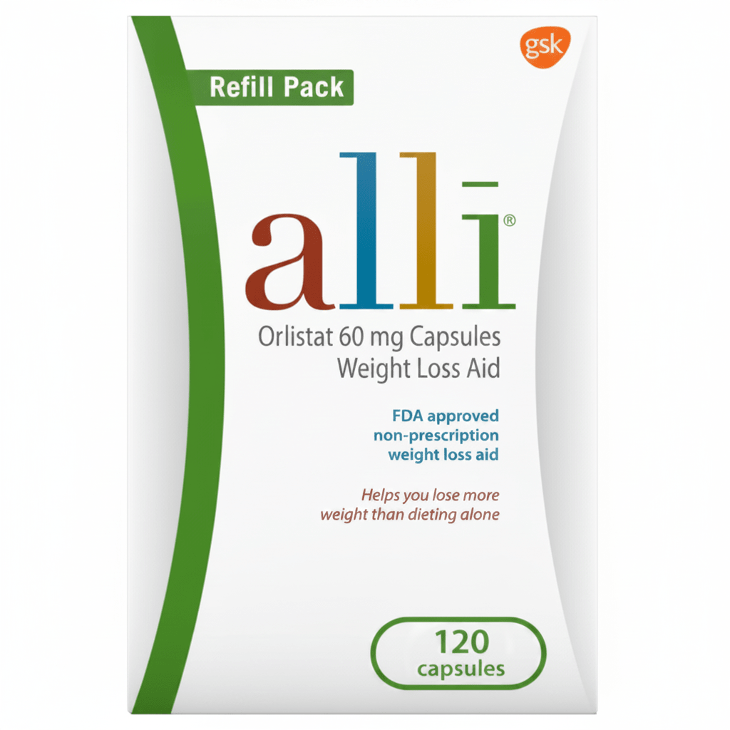 alli Diet Weight Loss Supplement Pills | Orlistat 60mg | 170 Count