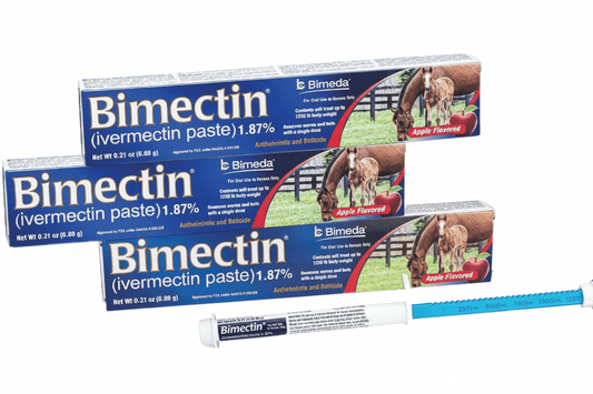 Bimectin Ivermectin Paste 1.87% Horse Dewormer | Apple Flavor | 3-Pack