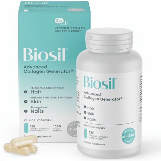 Biosil Collagen Generator ch-OSA | Skin Hair Nails | 120 Capsules