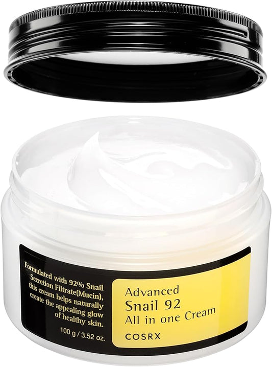 COSRX Snail Mucin 92% Face Moisturizer | 3.52 oz | Korean Skincare