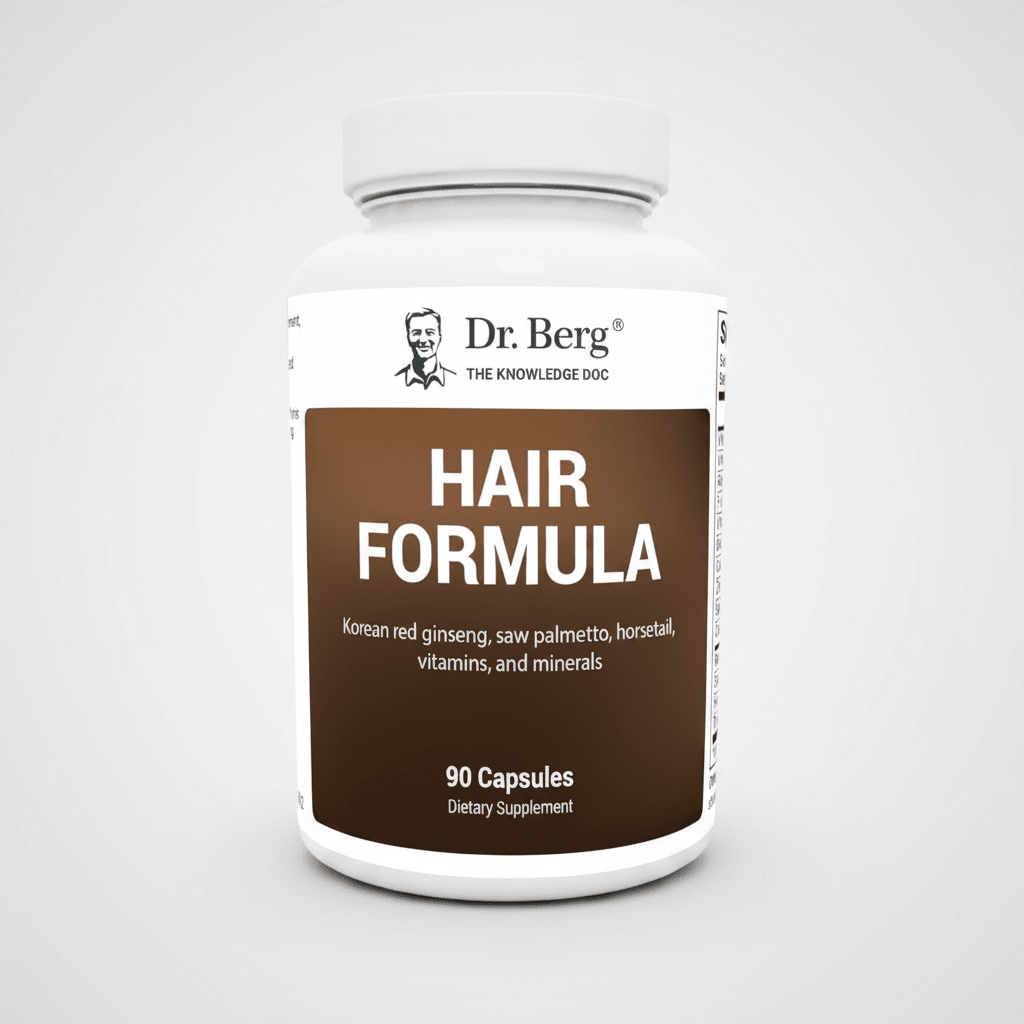 Dr. Berg All-In-One Hair Skin Nails Vitamins | Biotin Collagen Silica | 90 Capsules