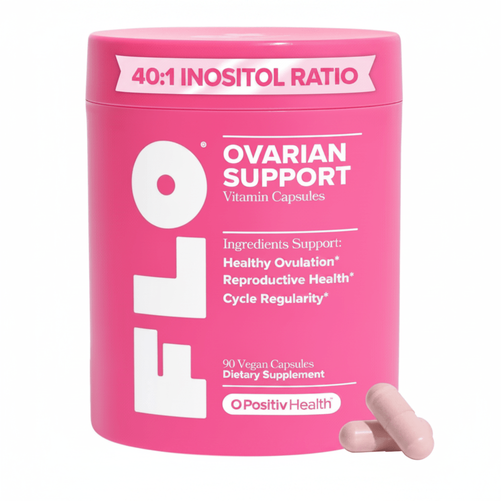 FLO Ovarian Support Vitamin | Hormone Balance | 90 Vegan Capsules