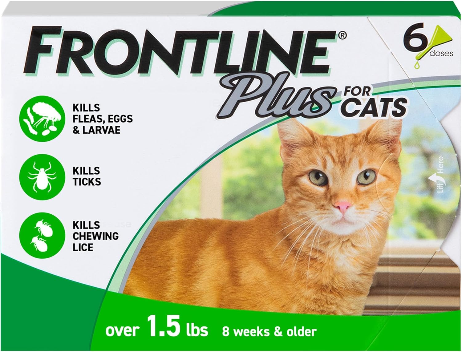 Frontline Plus Flea & Tick Treatment for Cats & Kittens | 6 Doses