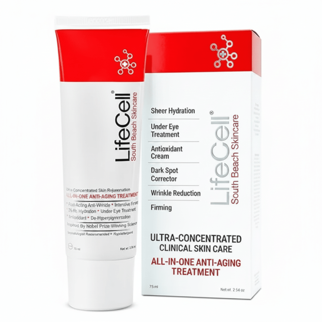 LifeCell All-in-One Anti-Aging Cream | 2.54 oz | Retinol & Vitamin C
