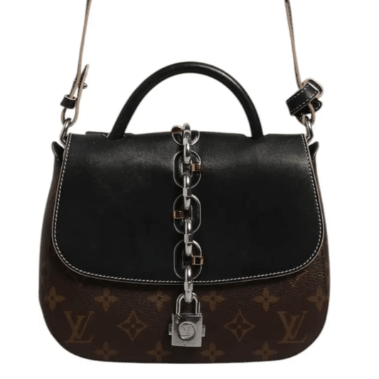 Louis Vuitton Calfskin Monogram Chain It Bag PM Black