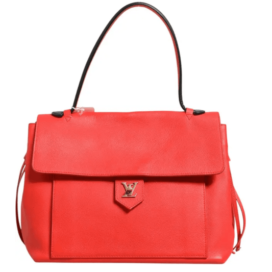 Luxury Louis Vuitton Red Lockme Tote Bag for Chic Professionals