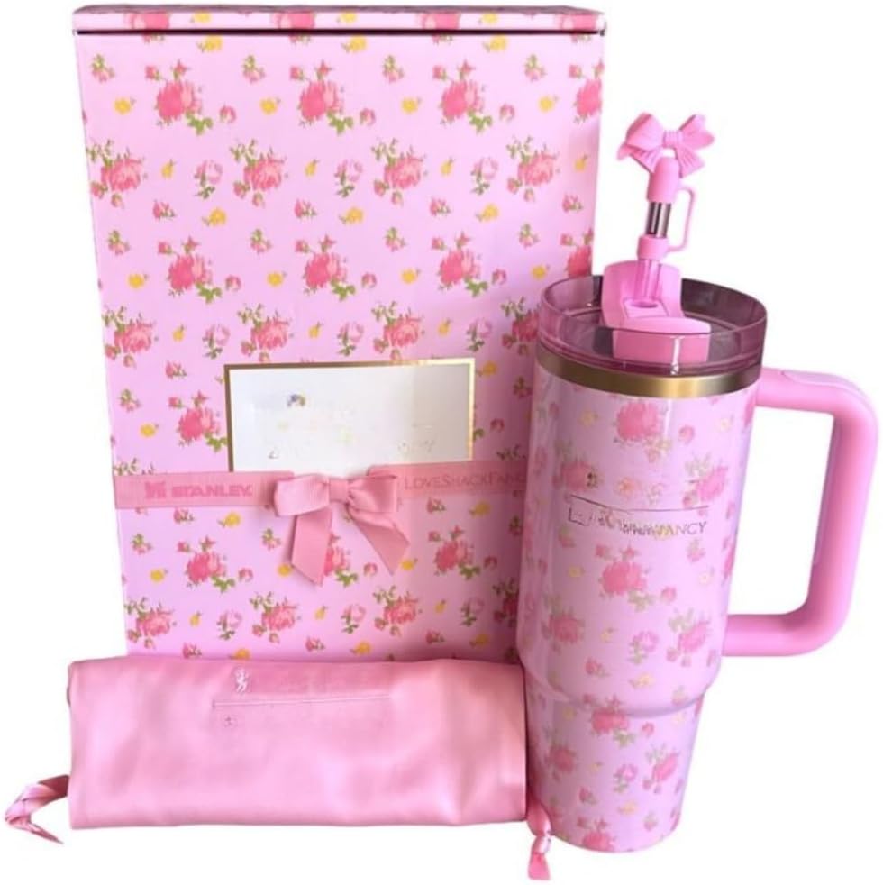 Love Shack Fancy x Stanley Quencher | 40oz | Pink | Double Wall