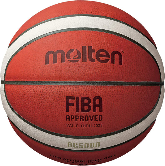 Molten BG5000 FIBA Approved Leather Basketball | Size 7 | Official Game Ball