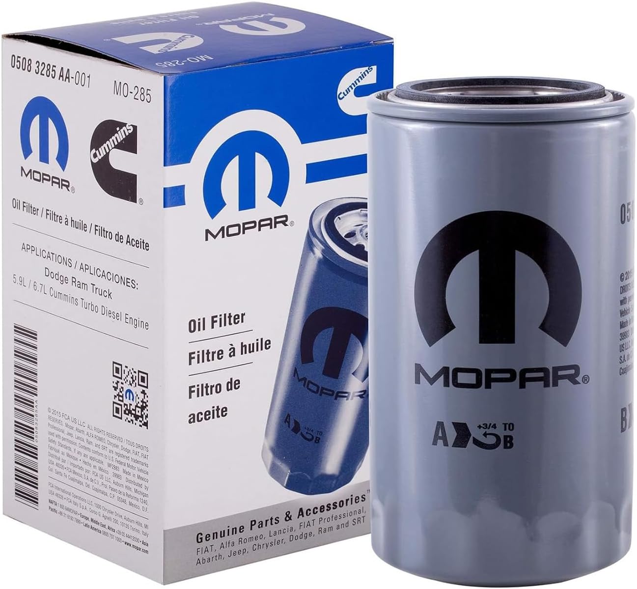 Mopar 5083285AA Engine Oil Filter | Performance Replacement