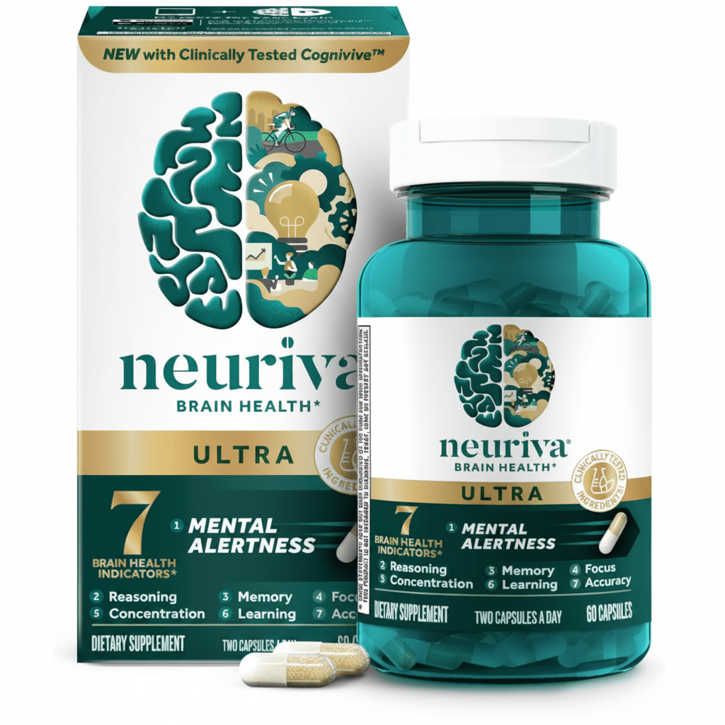 Neuriva Brain Health Ultra Supplement | Phosphatidylserine Neurofactor | 60 Capsules