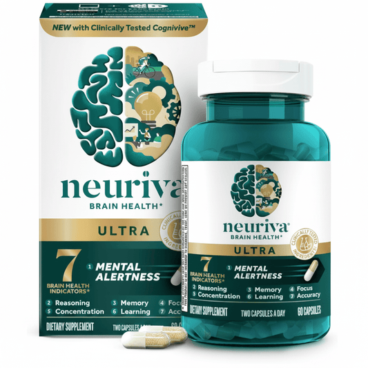 Neuriva Brain Health Ultra Supplement | Phosphatidylserine Neurofactor | 60 Capsules