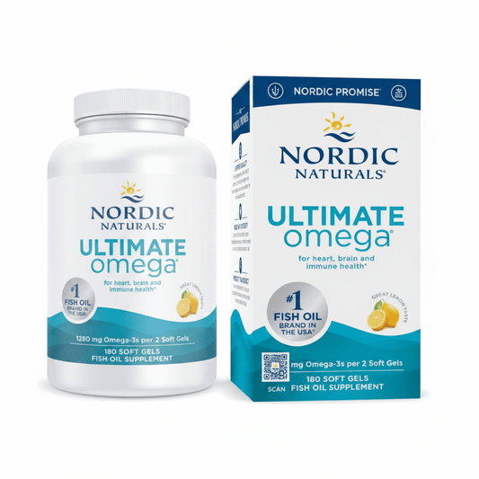 Nordic Naturals Ultimate Omega 1280mg | Lemon Flavor | 180 Soft Gels