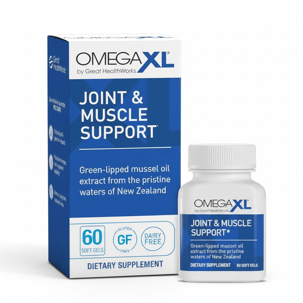OmegaXL Joint Support Supplement | Marine Lipid Extract | 60 Count