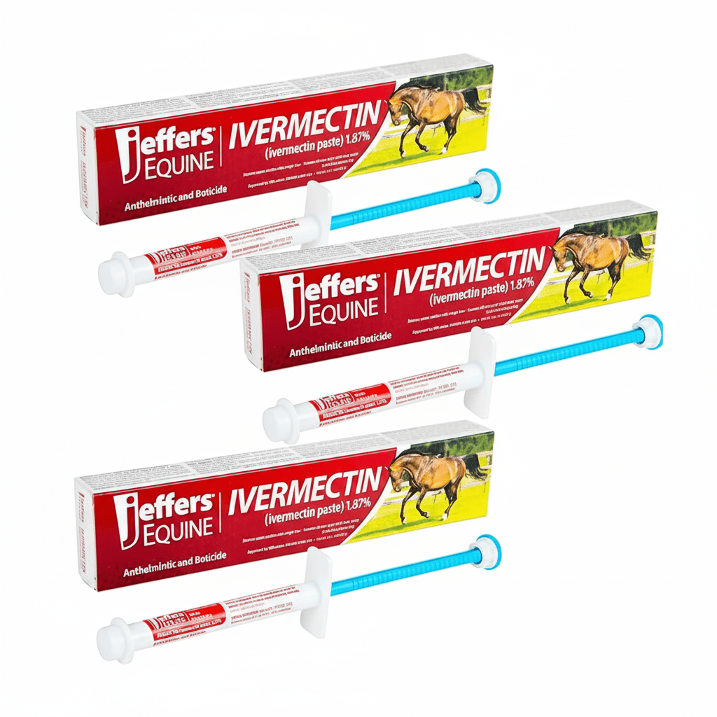 Panacur Fenbendazole Horse Dewormer Paste 10% | 3-Pack | 25g Syringes