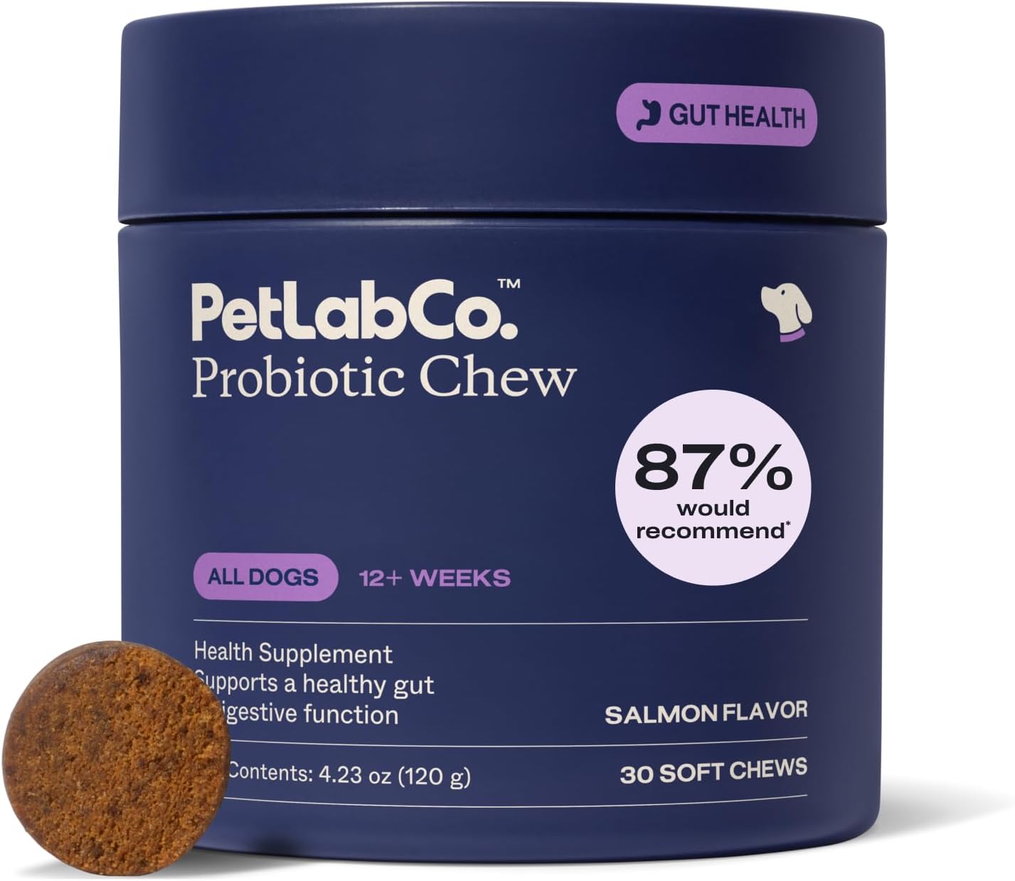 PetLab Co. Probiotics for Dogs | 30 Soft Chews | Salmon Flavor