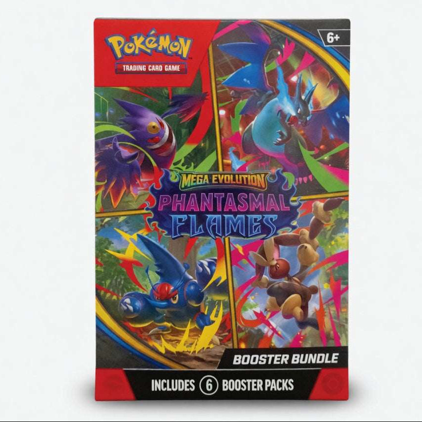 Pokémon TCG Mega Evolution Phantasmal Flames Booster Bundle ME02 (6 Packs) - Hamxi