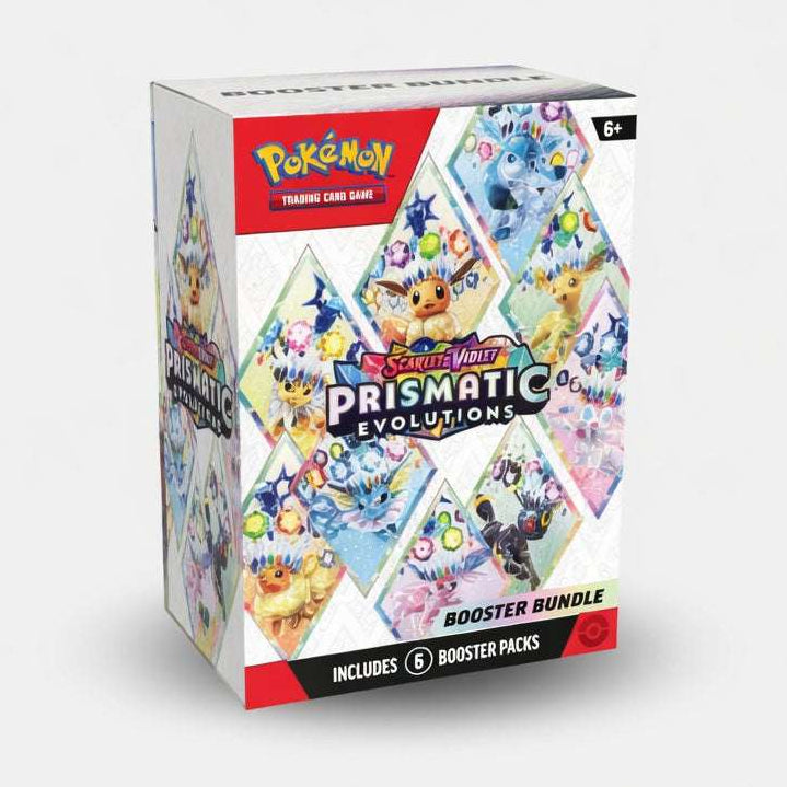 Pokémon TCG Scarlet & Violet Prismatic Evolutions Booster Bundle 6 Packs - Hamxi