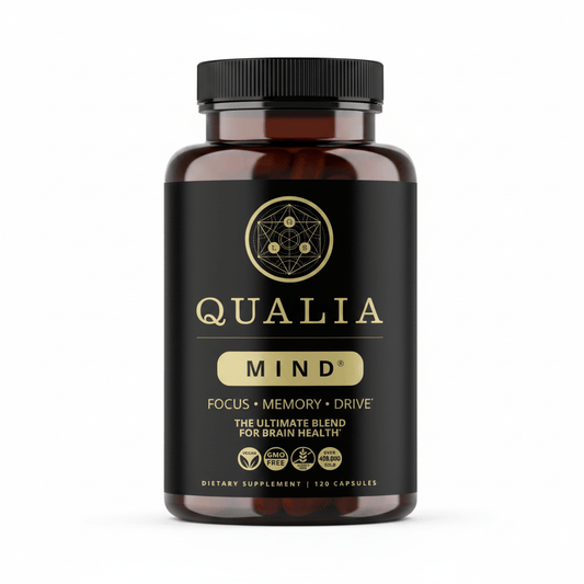 Qualia Mind Brain Supplement | Focus Memory Drive | Nootropic | 120 Capsules