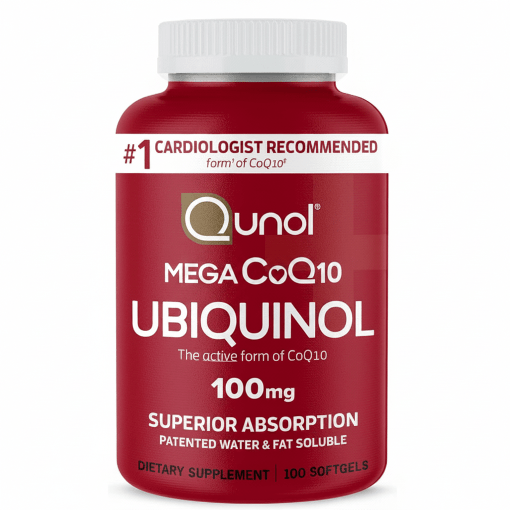 Qunol MEGA CoQ10 Ubiquinol 100mg | Advanced Heart & Energy Support | 120 Softgels