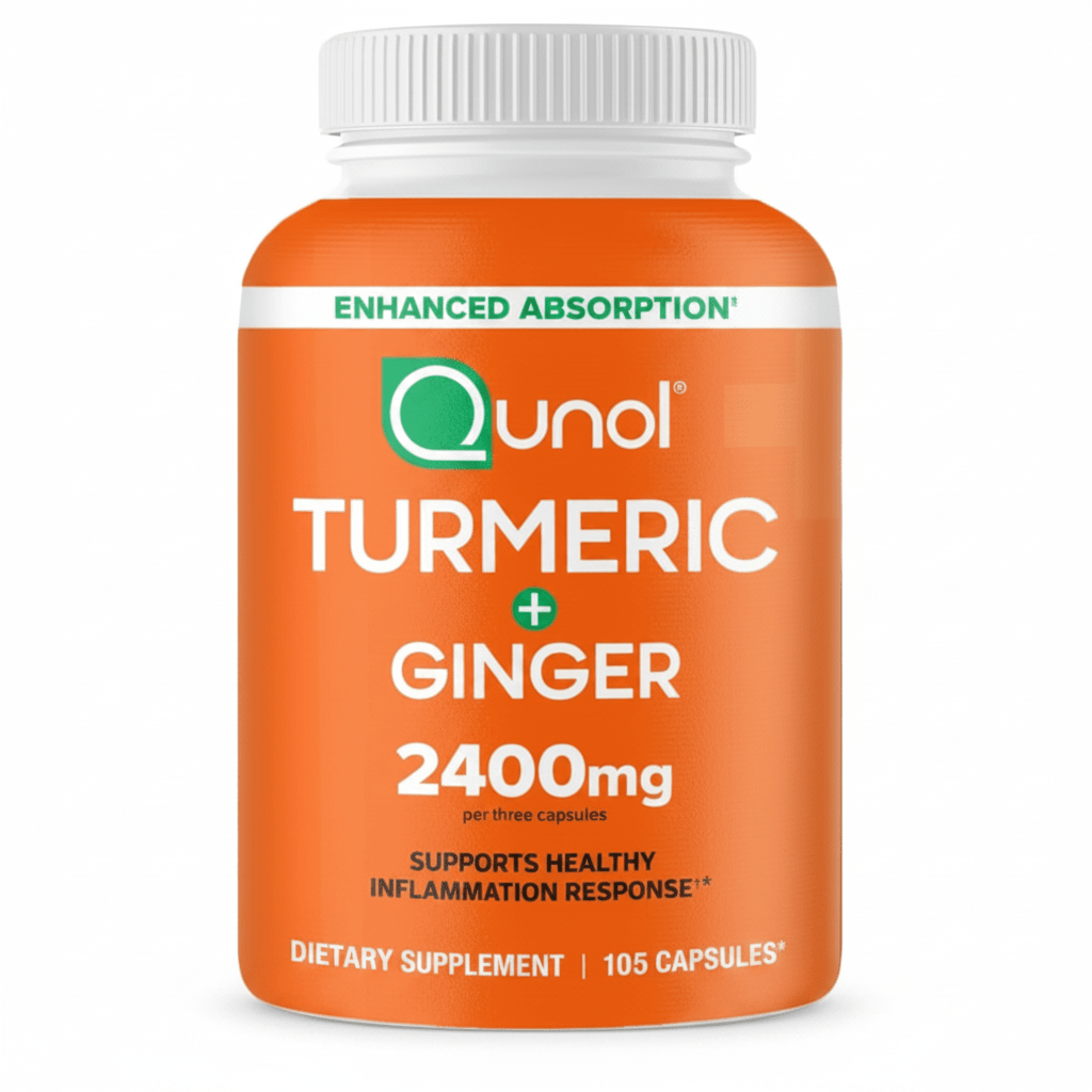 Qunol Turmeric Curcumin 2400mg | Ultra Absorption | 105 Count