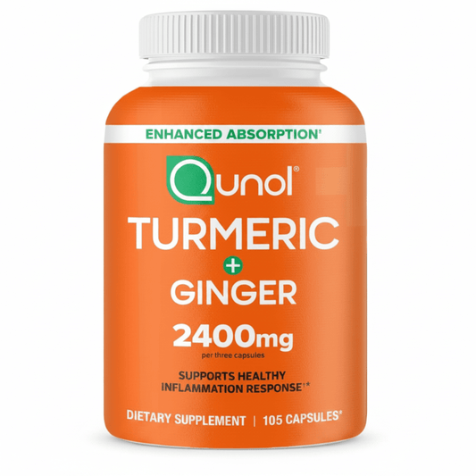 Qunol Turmeric Curcumin 2400mg | Ultra Absorption | 105 Count