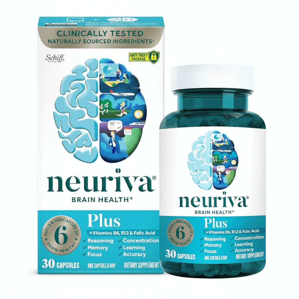 Schiff Neuriva Plus Brain Performance Supplement | Phosphatidylserine | 30 Count