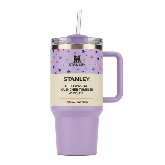 STANLEY Purple with Stars Tumbler | 40oz | Quencher H2.0