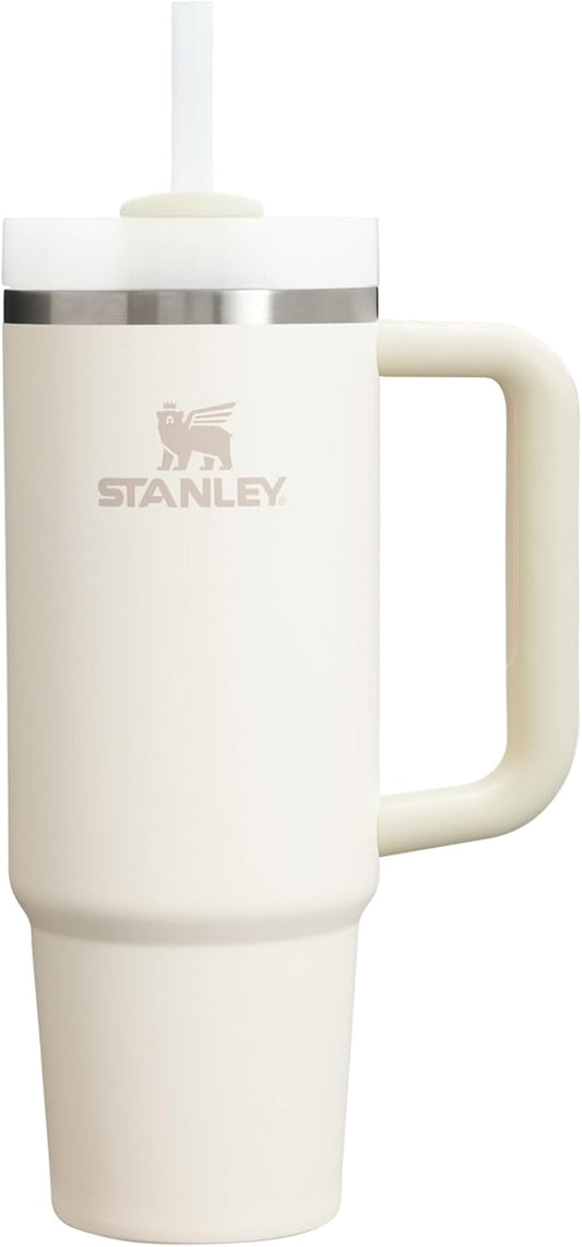 STANLEY Quencher H2.0 Tumbler | 30oz | Cream 2.0 | Handle & Straw