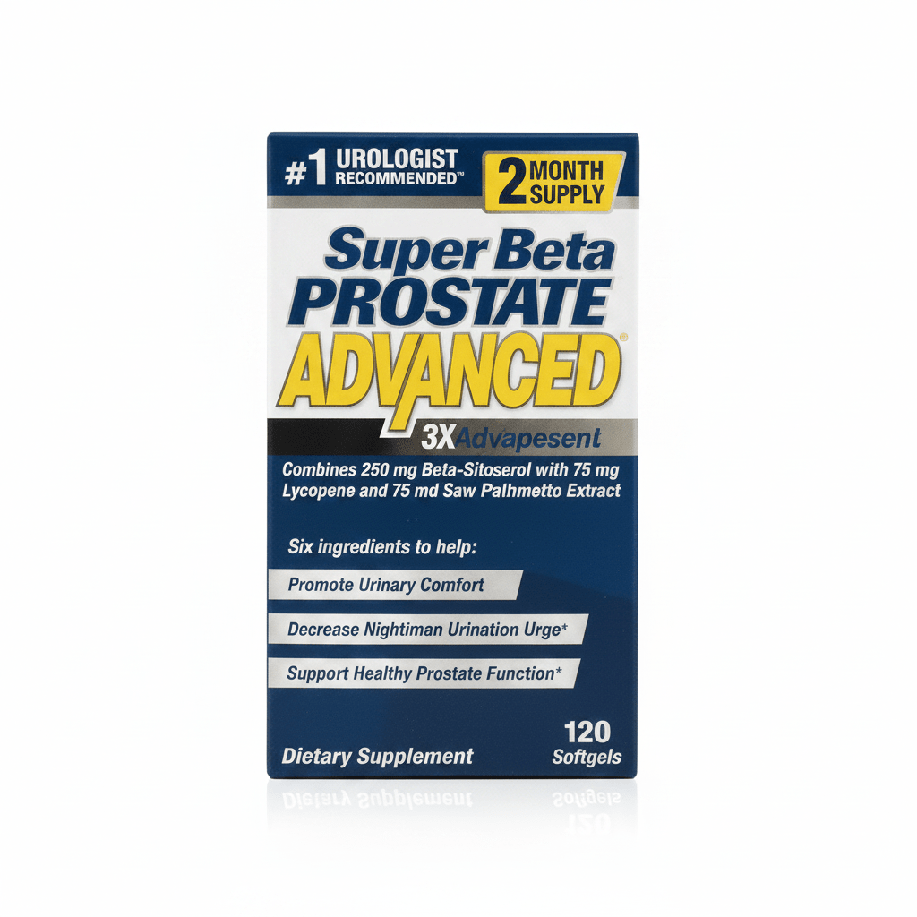 Super Beta Prostate Advanced Supplement | Beta-Sitosterol | 120 Caplets