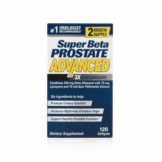 Super Beta Prostate Advanced Supplement | Beta-Sitosterol | 120 Caplets