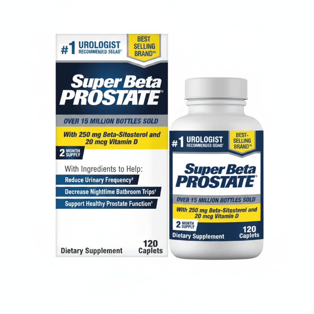 Super Beta Prostate Men's Health Supplement | Beta-Sitosterol | 120 Capsules