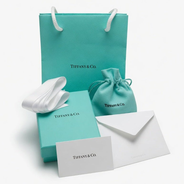 Tiffany & Co. Authentic Gift Bags, Boxes, Pouches & Ribbon Lot - 12 Pieces