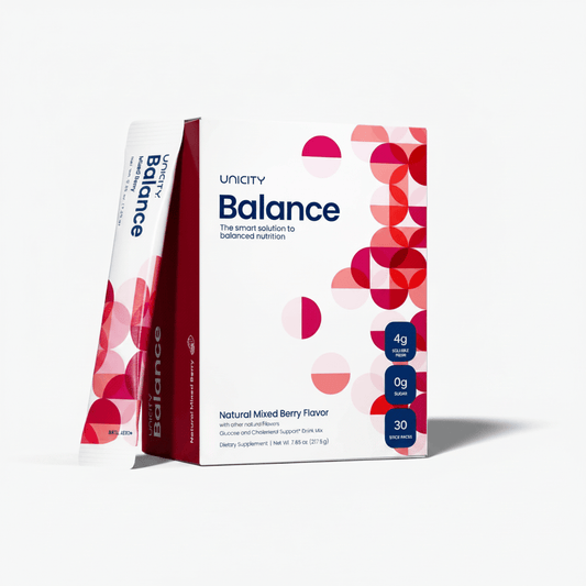Unicity Balance Cholesterol Support Drink Mix | Mixed Berry | 30 Stick Packs