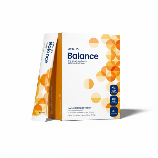 Unicity Balance Cholesterol Support Drink Mix | Orange | 30 Stick Packs