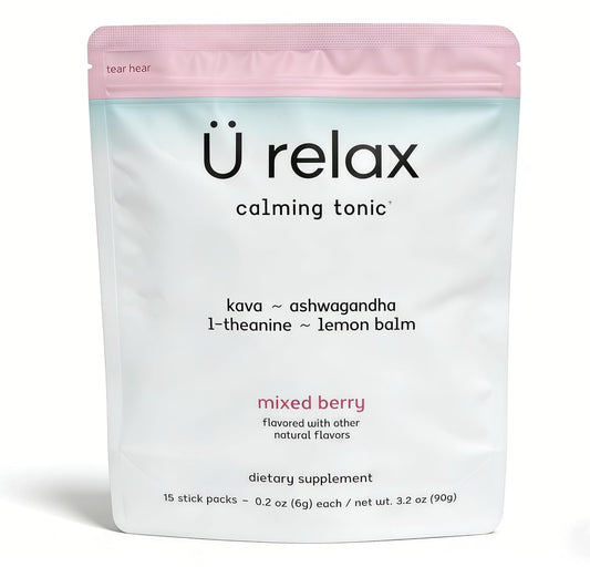 Urelax Calming Drink Mix | Mixed Berry | 15 Servings