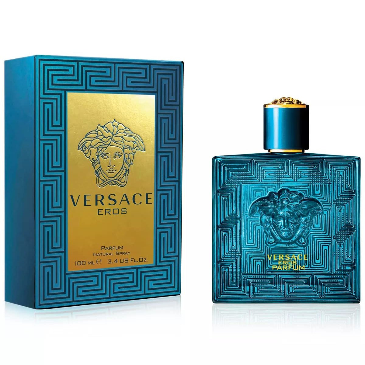 Versace Eros Parfum | 3.4 oz | Intense Woody Men's Fragrance