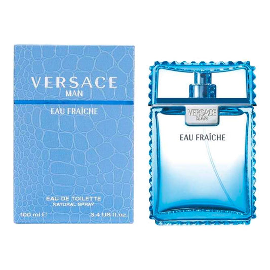 Versace Man Eau Fraiche EDT | Men 3.4 oz | Fresh Woody