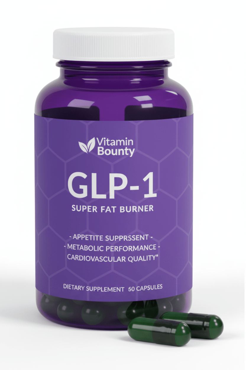 Vitamin Bounty GLP-1 Super Fat Burner – Appetite Suppressant, Metabolic Performance & Cardiovascular Quality